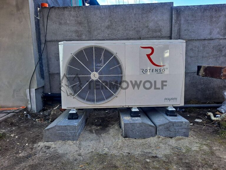 Pompa ciepła, kotłownia — realizacja Termowolf