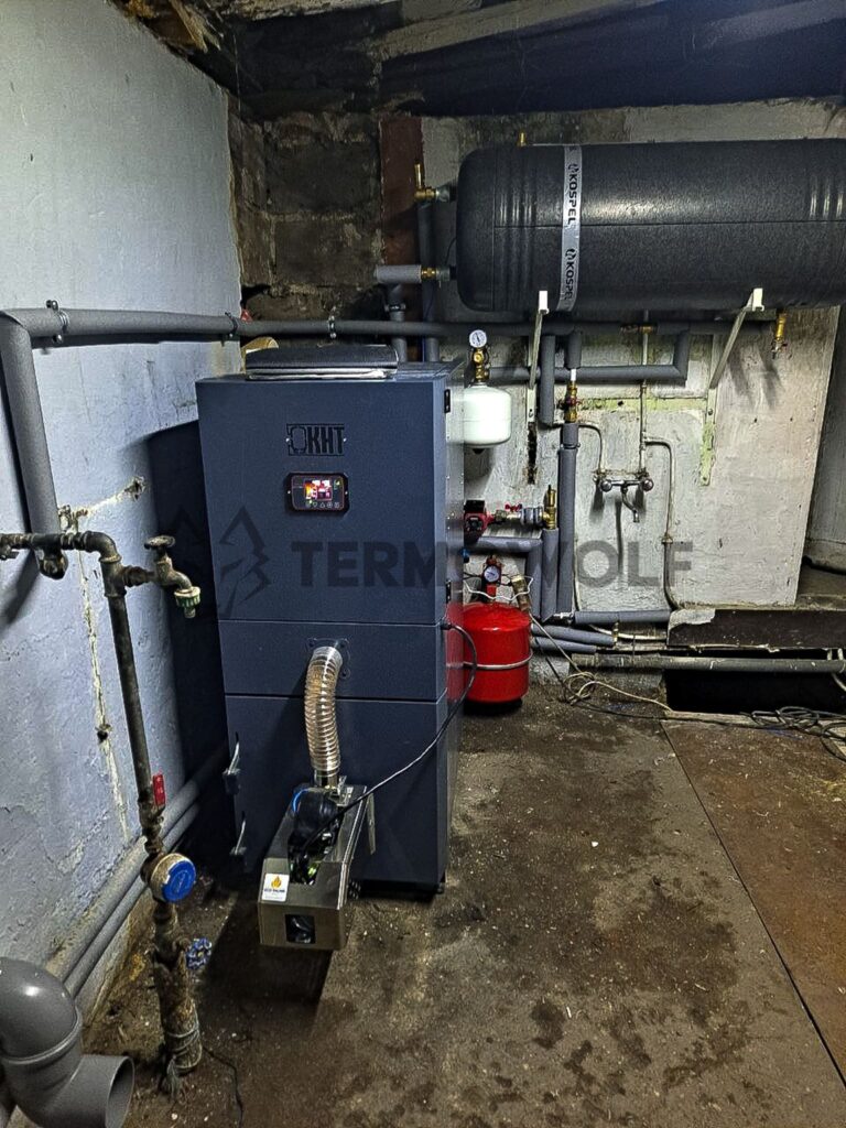 Pompa ciepła, kotłownia — realizacja Termowolf